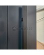 LIM RAIL4 double - aluminum double door with vertical slats and window