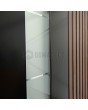 PIVOT RAIL4 - aluminium pivot door with vertical slats made of aluminium profiles
