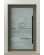 LIM Glass S - frosted main door with transparent motif