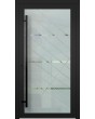 LIM Glass S3 - frosted main door with three transparent stripe