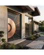 LIM Sahara - aluminium hinged door covered with Sahara Noir sintered quartz and copper sheet