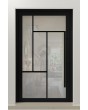 PIVOT MN1 - fully glazed aluminium pivot door with muntins (glazing bars)