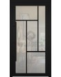 LIM MN1 - fully glazed aluminum entry door with muntins (glazing bars)