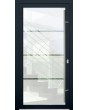 LIM Glass S3 - frosted main door with three transparent stripe