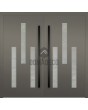 LIM Turma double -  aluminum double modern front door with three glass