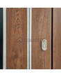 LIM v22 double - double aluminium front door with wooden decor