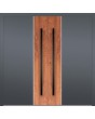 LIM v22 double - double aluminium front door with wooden decor