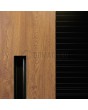 LIM V24 - Modern Front Door with Milled Grooves and Accents