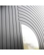 PIVOT V22 - aluminium front door with wooden decor