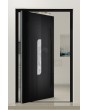 PIVOT V22 - aluminium front door with wooden decor