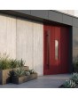 PIVOT V22 - aluminium front door with wooden decor