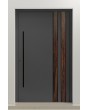 PIVOT V28 - aluminium front door with wooden decor