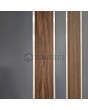 LIM v28 double - double aluminum entrance door with wooden decor