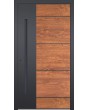 LIM V36 - aluminium front door with wooden decor
