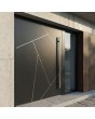 Pivot door with right sidelight (view from the outside)
