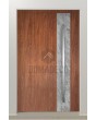 PIVOT V41 - aluminum front door pivot with white rock stone texture