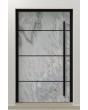 PIVOT V42 - aluminum front door pivot with white rock stone texture