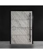 PIVOT V42 - aluminum front door pivot with white rock stone texture