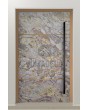 PIVOT V46 - aluminum door pivot with with sand rock stone