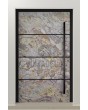 PIVOT V46 - aluminum door pivot with with sand rock stone