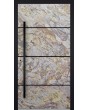 LIM V46 - aluminium front door with sand rock stone