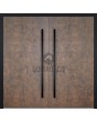 LIM V53 double - double aluminium front door covered with sintered quartz