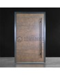 LIM V53 - aluminium entry door covered with sintered quartz
