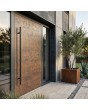 LIM V53 - aluminium entry door covered with sintered quartz