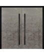 LIM V56 double - aluminium double front door covered with sintered quartz