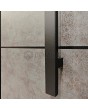 LIM V56 double - aluminium double front door covered with sintered quartz
