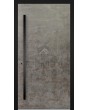LIM V56 - aluminium entry door covered with sintered quartz