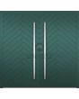 LIM v61 double - aluminum double door with herringbone stripes