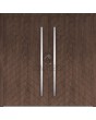 LIM v61 double - aluminum double door with herringbone stripes