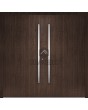 LIM v62 double - aluminum double door with vertical stripes