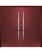 LIM v62 double - aluminum double door with vertical stripes