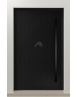 LIM V62 - aluminium front entry door with vertical milling