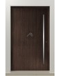 LIM V62 - aluminium front entry door with vertical milling
