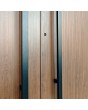 LIM v62 double - aluminum double door with vertical stripes