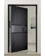 PIVOT V67 - pivot door with milled geometric patterns