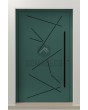 PIVOT Vario-inox - entrance aluminium pivot front door with stripes