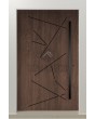 PIVOT Vario-inox - entrance aluminium pivot front door with stripes