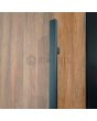 LIM WOODLINE 1 Double - aluminum double door with Walnut High Pressure Laminate