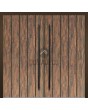 LIM WOODLINE 2 Double - aluminum double door covered Tambora High Pressure Laminate wood imitation