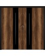 LIM WOODLINE 5 Double - aluminum wood-like double entry door covered Barrique Oak High Pressure Laminate