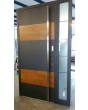 LIM C5 - aluminium front door with wooden decor
