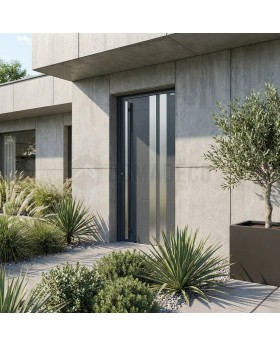 Anthracite aluminium modern front door