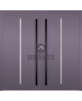 LIM Flet B double - aluminum double hinged front door with vertical glass