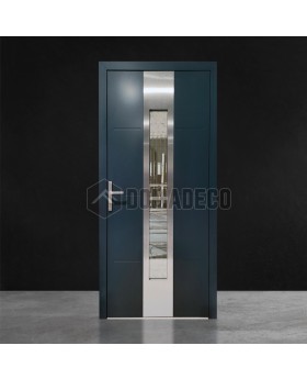 anthracite aluminium front door with glass