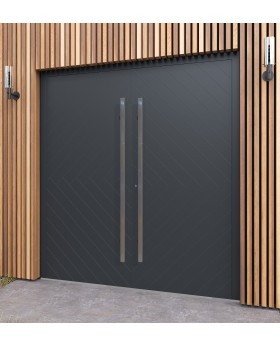 LIM v59 double - prehung double aluminium exterior door with ribs