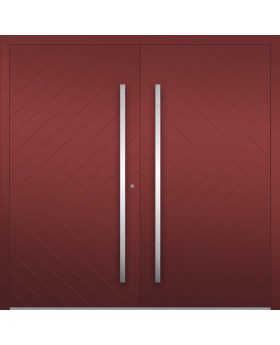 LIM v59 double - prehung double aluminium exterior door with ribs